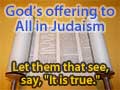 God's offering to All in Judaism