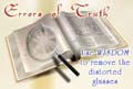 Errors of Truth - Can I trust the Bible? Can I trust church doctrine?